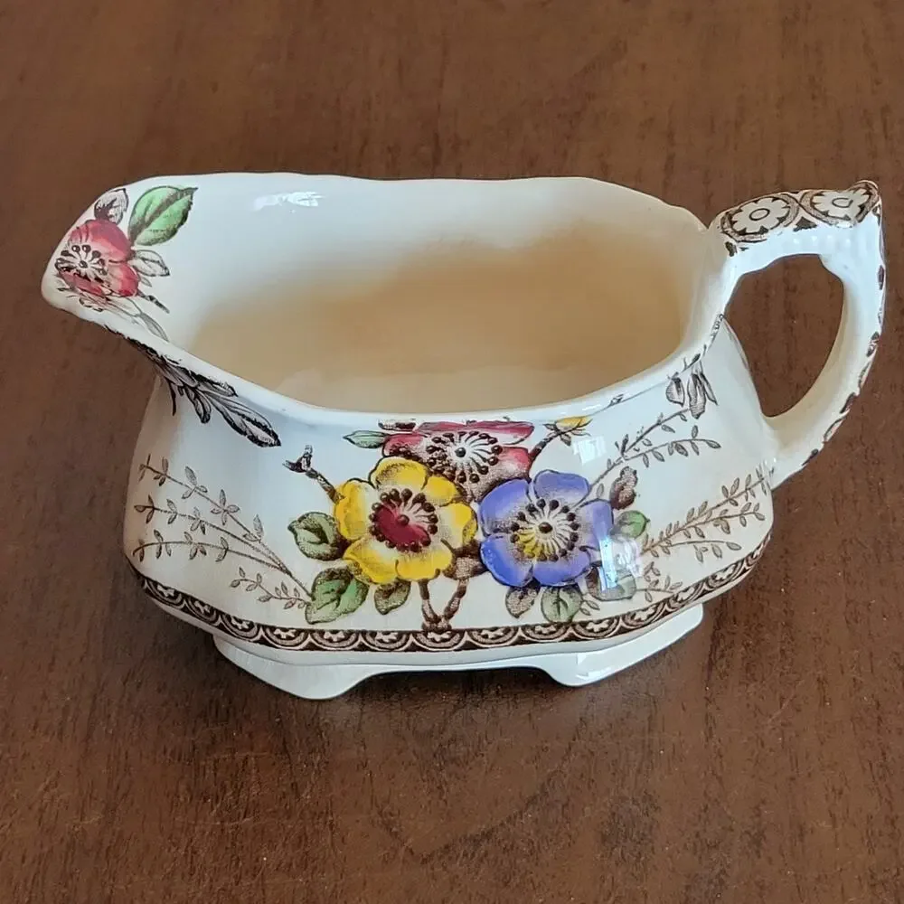 Vintage Alfred Meakin Medway Creamer Dish Floral England